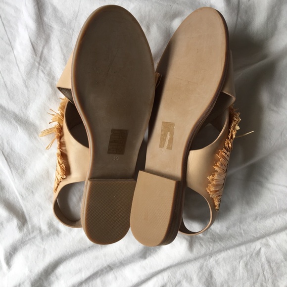 Sol Sana Nude Fringe Sandals Sz 39 - Picture 6 of 8